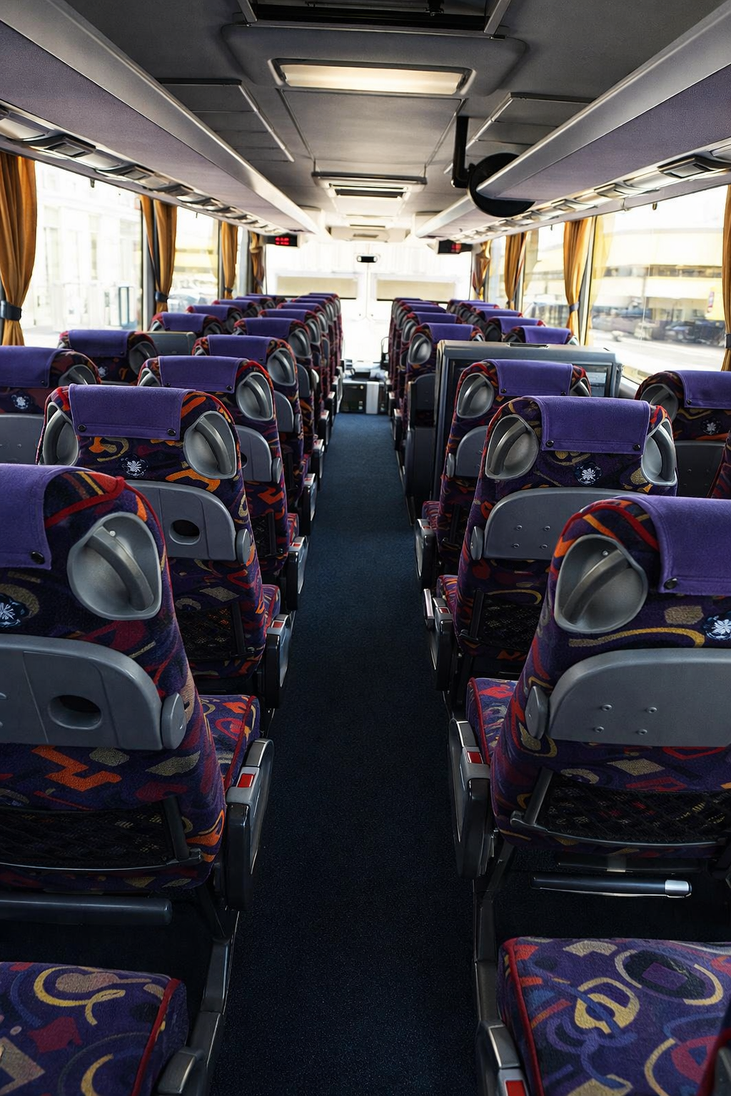 Setra 416 — салон від задньої частини